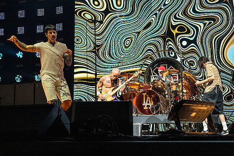 Red Hot Chili Peppers performs